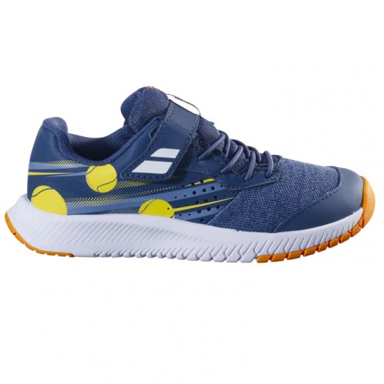 TÊNIS BABOLAT PULSION ALL COURT KID - BLUE/YELLOW TÊNIS BABOLAT PULSION ALL COURT KID - BLUE/YELLOW